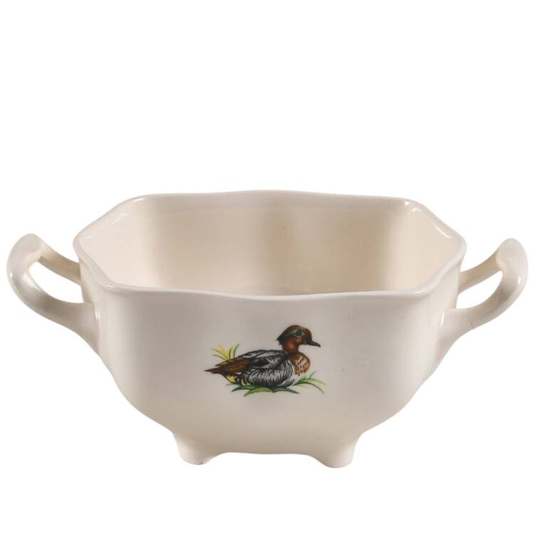 Brookshire (Made in England, Earthenware) Sugar Bowl No Lid