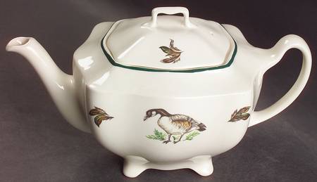 Brookshire (Made in England, Earthenware) Teapot & Lid