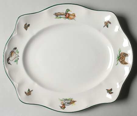 Brookshire (Made in England, Earthenware) 13" Oval Serving Platter