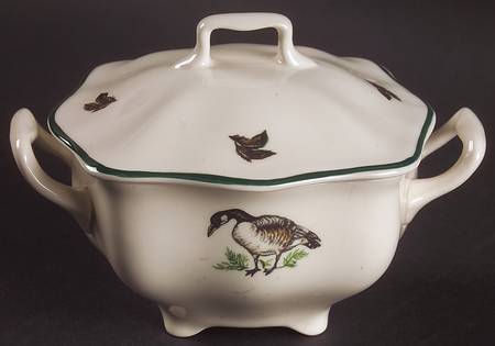Brookshire (Made in England, Earthenware) Sugar Bowl & Lid