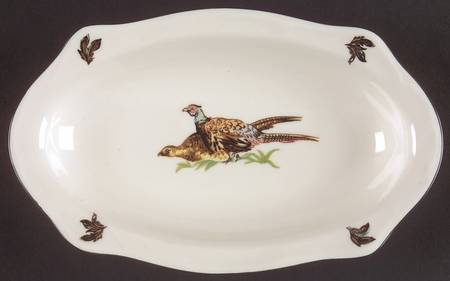 Brookshire (Made in England, Earthenware) Relish/Gravy Underplate