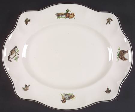 Brookshire (Made in England, Earthenware) 15" Oval Serving Platter