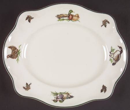 Brookshire (Made in England, Earthenware) 11" Oval Serving Platter