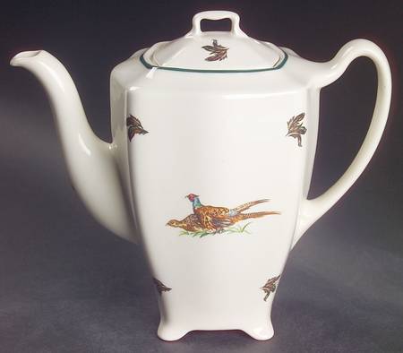 Brookshire (Made in England, Earthenware) Small Coffee Pot & Lid