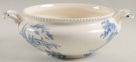Castle On The Lake Blue Tureen No Lid