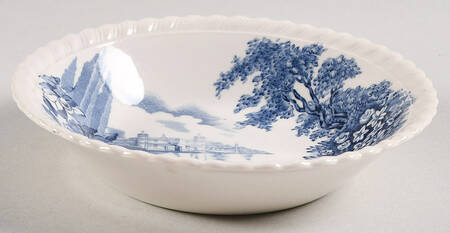 Castle On The Lake Blue Fruit/Dessert (Sauce) Bowl