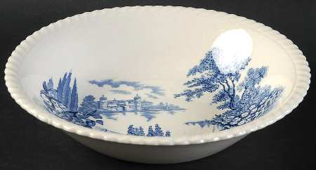 Castle On The Lake Blue Coupe Soup Bowl