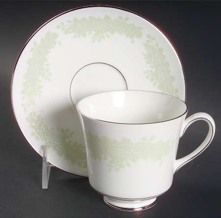 Cameo Footed Cup & Saucer Set