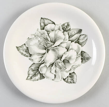 Camellia Green Luncheon Plate