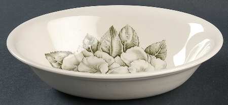 Camellia Green 8" Oval Vegetable Bowl