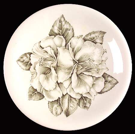Camellia Green Salad Plate