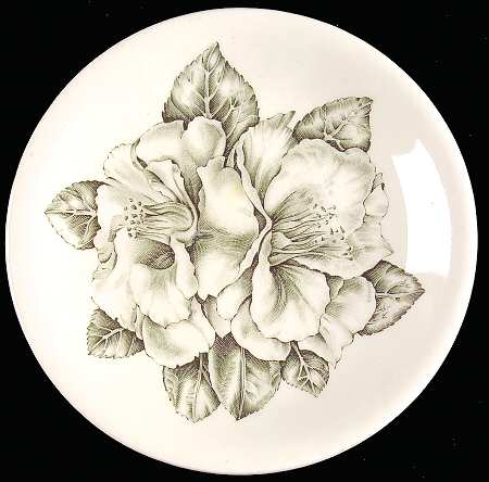 Camellia Green Bread & Butter Plate