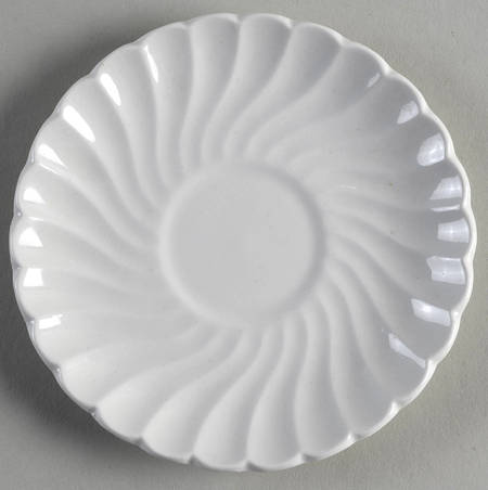 Regency (Made in England, Earthenware Ironstone) Saucer for Demitasse Cup