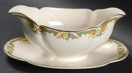 Cardiff Gravy Boat with Attached Underplate