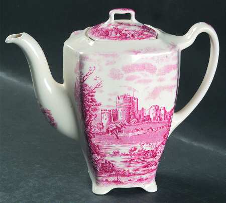 Castle Story Pink Coffee Pot & Lid
