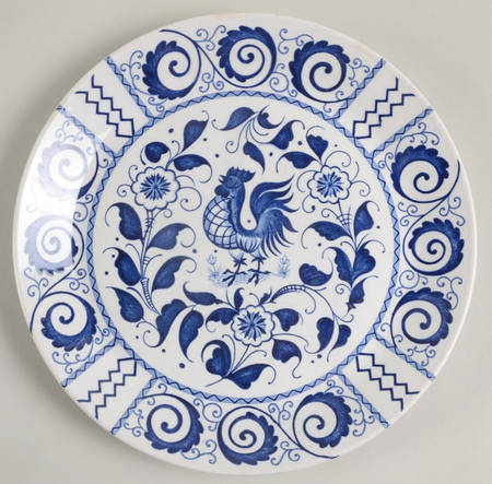 Chanticleer Blue Salad Plate