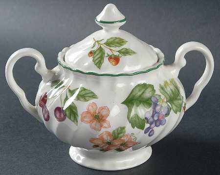 Cherry Blossom Sugar Bowl & Lid