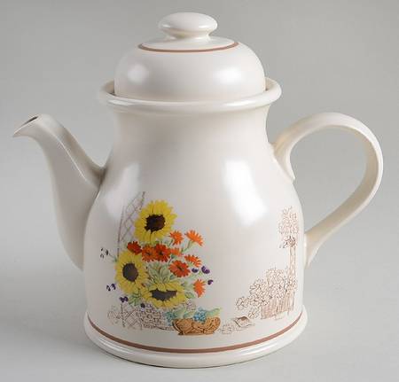 Charleston Garden Coffee Pot & Lid