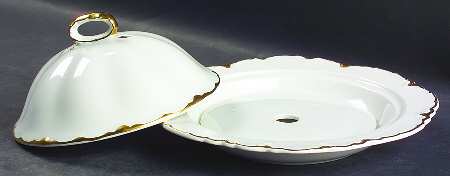 Chantilly Gold Round Covered Butter