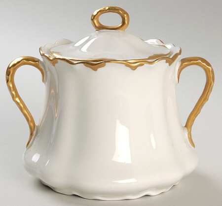 Chantilly Gold Sugar Bowl & Lid
