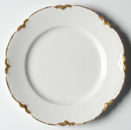 Chantilly Gold Dessert/Pie Plate