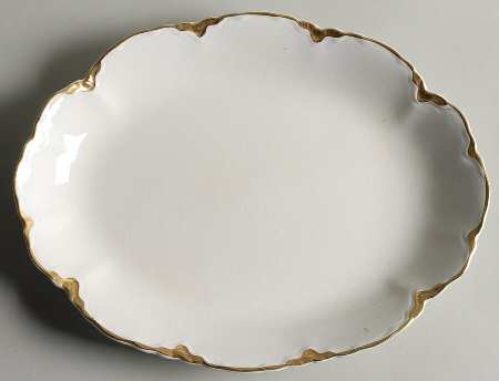 Chantilly Gold 10" Oval Serving Platter