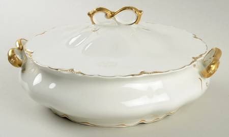 Chantilly Gold Round Covered Vegetable