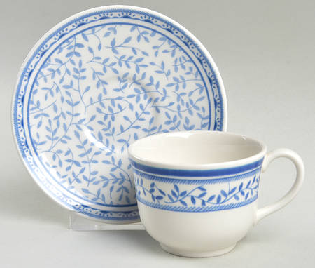 Chelsea Rose Flat Demitasse Cup & Saucer Set