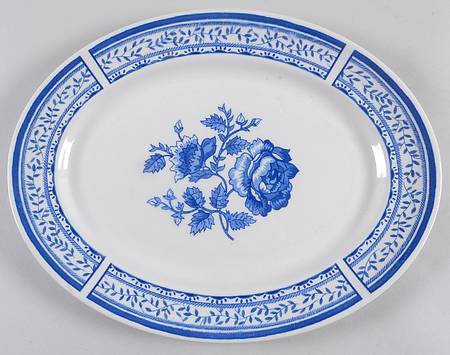 Chelsea Rose 13" Oval Serving Platter