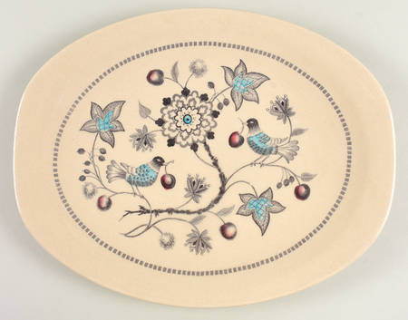 Cherry Thieves 14" Oval Serving Platter