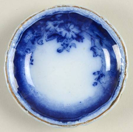 Clayton (Flow Blue, Gold Trim) Butter Pat