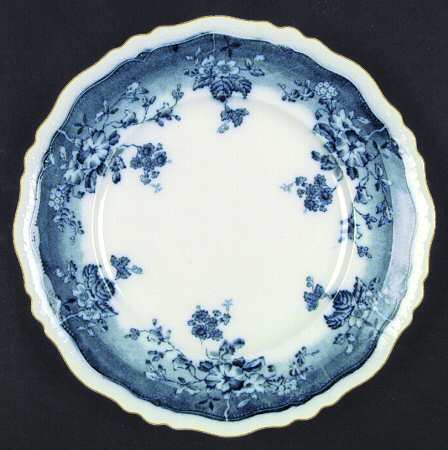 Clayton (Flow Blue, Gold Trim) by Johnson Brothers