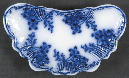Claremont Flow Blue (Embossed) Bone Dish
