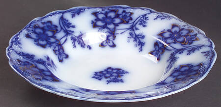 Claremont Flow Blue (Embossed) Rim Soup Bowl