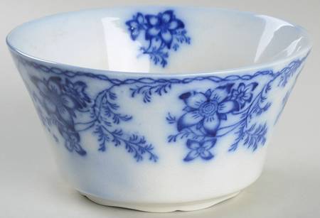 Claremont Flow Blue (Embossed) Cranberry Bowl