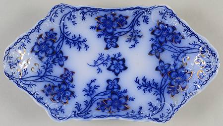 Claremont Flow Blue (Embossed) Relish/Gravy Underplate