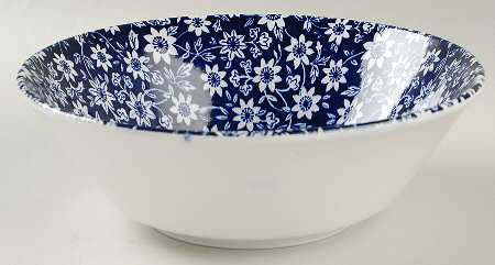 Country Cupboard Blue 8" Round Vegetable Bowl
