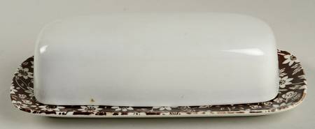 Country Cupboard Brown 1/4 Lb Covered Butter