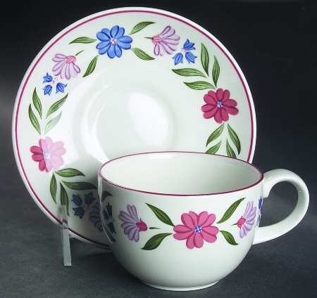 Country Craft Flat Cup & Saucer Set