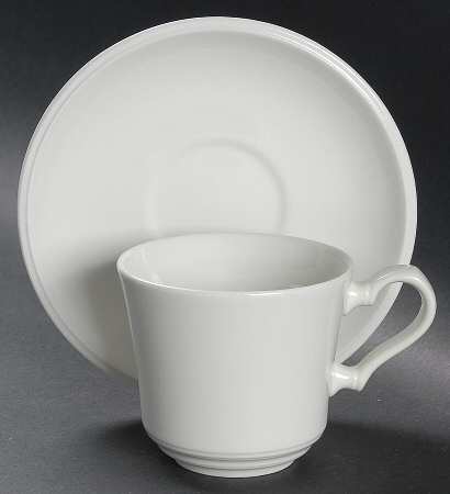 Colonial Flat Cup & Saucer Set