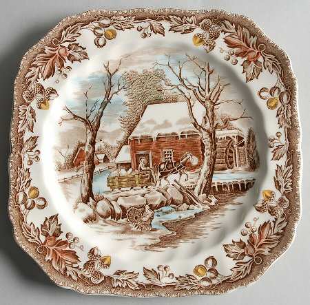 Country Life Square Salad Plate