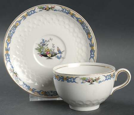 Constance Flat Cup & Saucer Set