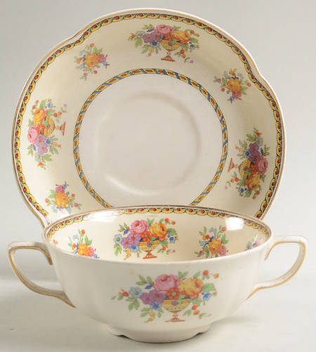 Coronado Flat Cream Soup Bowl & Saucer Set