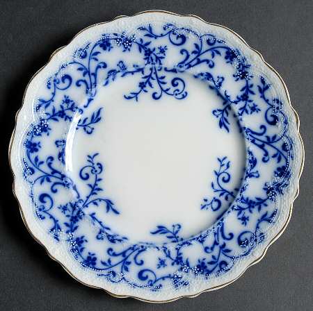 Coral (Flow Blue) Salad Plate