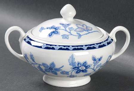 Cornflower Sugar Bowl & Lid