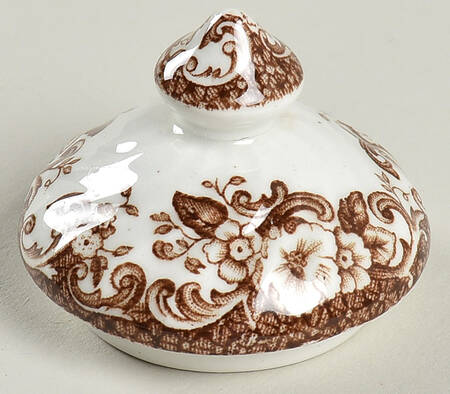 Coaching Scenes Brown Multicolor Lid for Mini Sugar Bowl