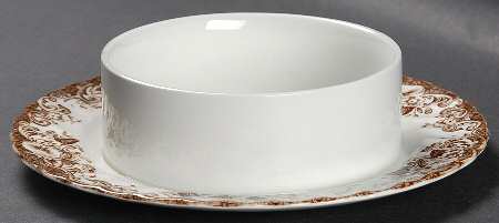 Coaching Scenes Brown Multicolor Round Butter No Lid