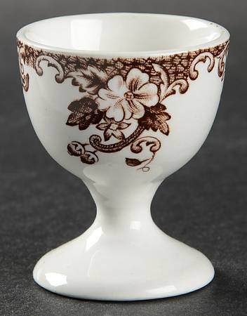 Coaching Scenes Brown Multicolor Single Egg Cup
