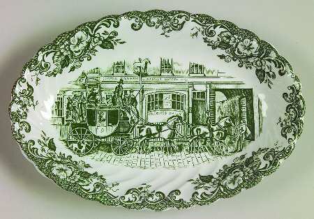 Coaching Scenes Green Relish/Gravy Underplate