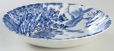 Cotswold Blue 8" Oval Vegetable Bowl